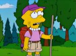 Lisa prepares to climb Springfield's oldest redwood tree.