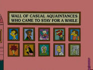 Willie on the "Wall of Casual Acquaintances who Came to Stay for a While"