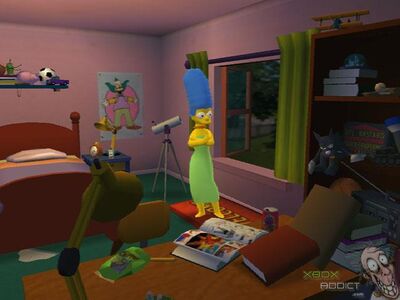 Marge no quarto do Bart