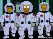 Homer Simpson as an Astronaut