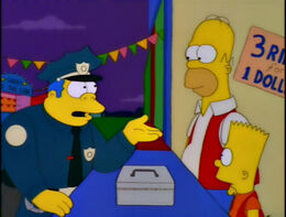 Wiggum discretely requests a bribe
