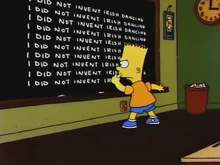 Bart Star Chalkboard Gag