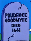 Prudence Goodwyfe (gravestone)