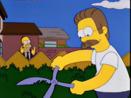 "Hey, Flanders! You smell like manure!"