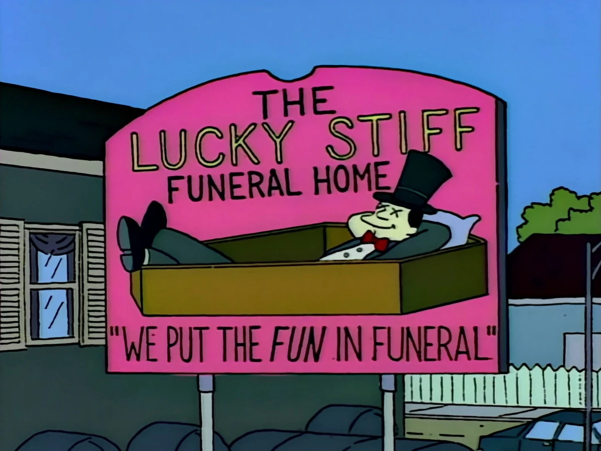 The Lucky Stiff Funeral Home Simpsons Wiki Fandom