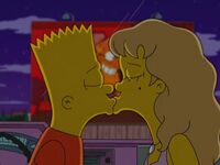 Bart and Darcy kissing.