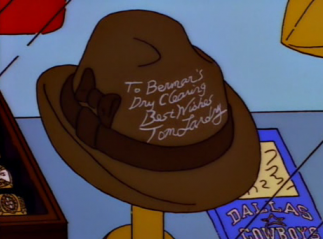 Tom Landry's hat, Simpsons Wiki