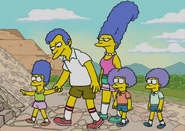 S27E03 (24).jpg (134 KB) Clancy with Marge, Patty, Selma and Jacqueline in "Puffless"