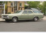 Possível inspiração do famoso carro laranja da Marge, o Chevrolet Chevelle Wagon.