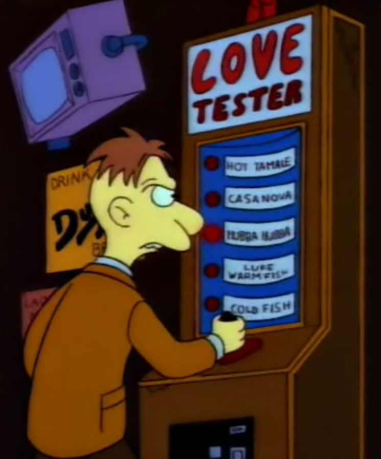 Real life love tester : r/simpsonsshitposting