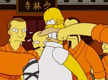 Homer na roda Shaolin