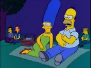 Marge with white pearls.