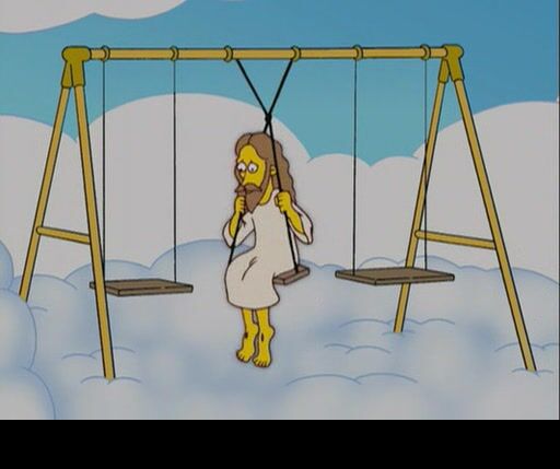 the simpsons catholic heaven clipart