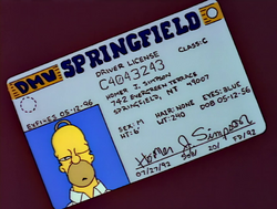 Driver's License 2: License to Drive, Wikisimpsons