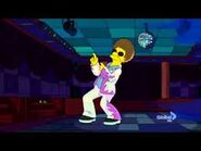 Disco Stu dancing before the power-cut