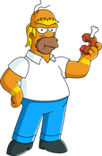 Barbarian Homer Tapped Out