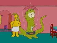 Kodos wearing a yarmulke , claiming to be Jewish to escape punishment.