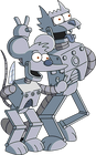 Itchy & Scratchy robots (first appearance)