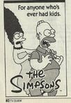 Simpsons Ad 1 Chicago TV Guide February 17-23, 1990 001