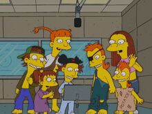 gravando comercial do Krusty