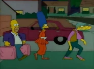 Homer grabbing Lucille's bags.