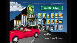 the simpsons road rage characters