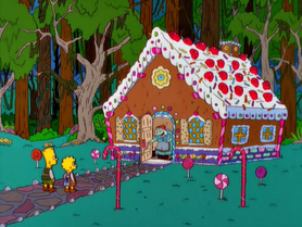 Bart e lisa e casa de doces