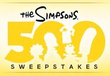 The Simpsons 500th episode sweepstakes