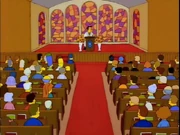 Wiggum with gray-blue hair