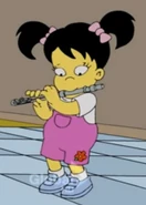 Ling playing the flute in "Changing of the Guardian".