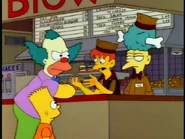 Sideshow Mel working at Gulp 'n' Blow