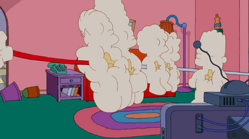 Popcorn Garland Family couch gag Simpsons Wiki Fandom