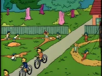 Springfield children, playing outside.