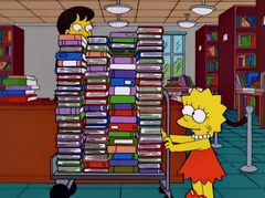 Lisa w bibliotece