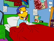 Milhouse in his bedroom