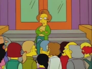 Mr. Hippie between the teachers on strike.