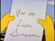 You are lisa simpson