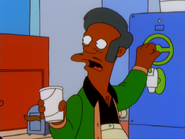 Apu says that only available flavors are fire and blood.