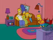 Couch gag seen in the parodied "Fat Bart" opening sequence during "The Heartbroke Kid"