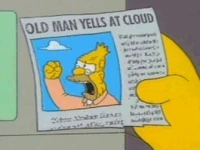 Article about Abe, shouting at cloud