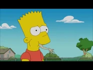 Bart eating the frog