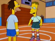 In basketball clothes