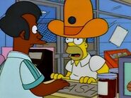 Apu with Homer at the shop