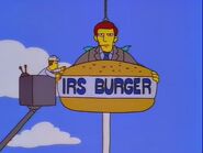 Rebrand to IRS Burger during Krusty's tax scandal