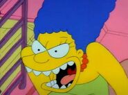 ...Marge, while releasing her impatience, angrily roars at them...