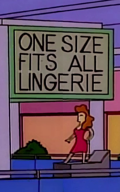 One Size Fits All Lingerie Simpsons Wiki Fandom