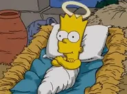 Baby Jesus portrayed by Bart
