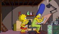 Lisa i Marge pracują razem