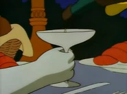 Homer pouring some champagne.