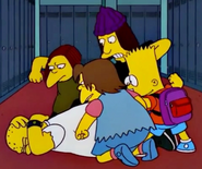 Nelson bullying Kearney with Dolph, Jimbo and Bart